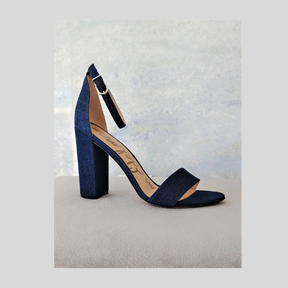Sam Edelman Daniella Denim Block Heel